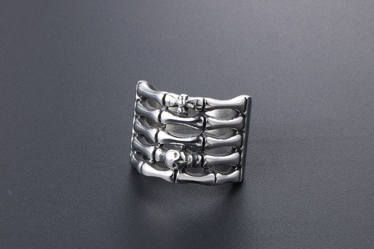 Titanium Steel Ghost Hand Ring Men Punk Fashion Jewelry