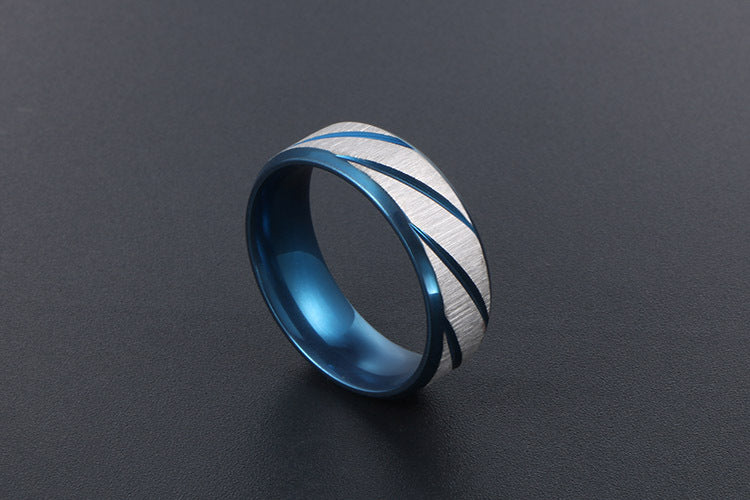 Customizable Titanium Steel Men's Fashion Ring - Wholesale Accessories Collection