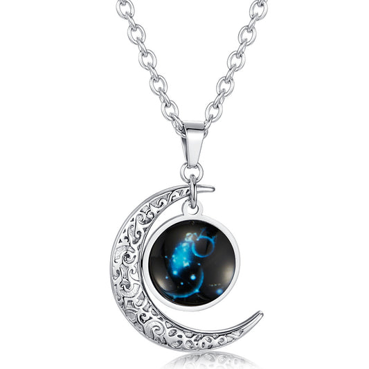 Ins Harajuku Constellation Starry Sky Luminous Pendant for Men