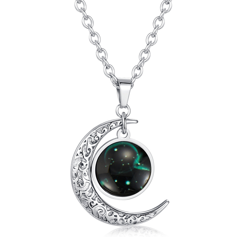 Ins Harajuku Constellation Starry Sky Luminous Pendant for Men
