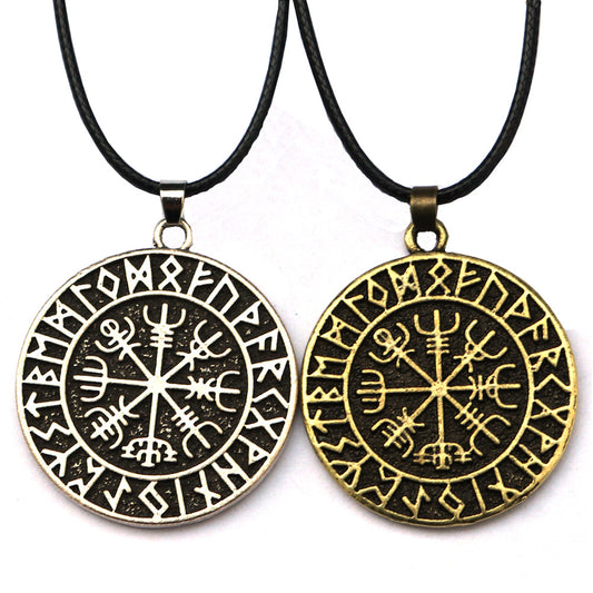 Viking Heritage Men's Necklace with Sailing Compass Detail