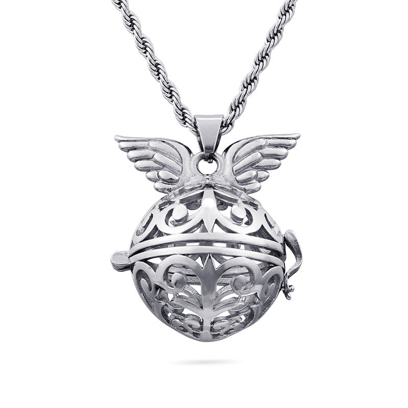 Musical Pendant Diffuser with Metal Cage - Unisex Fashion Jewelry by Planderful