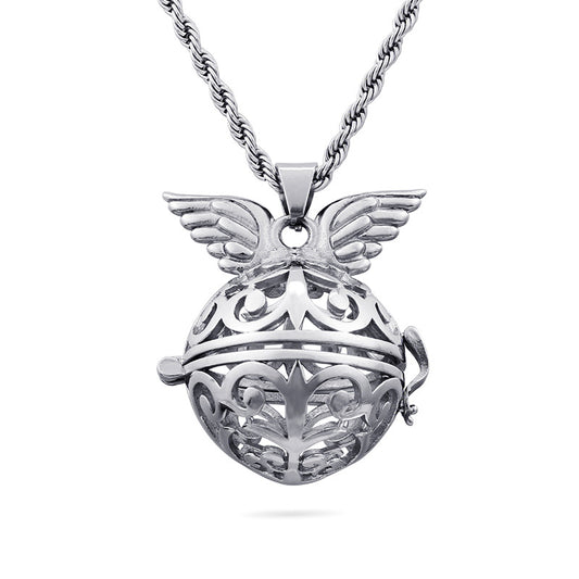 Musical Pendant Diffuser with Metal Cage - Unisex Fashion Jewelry by Planderful