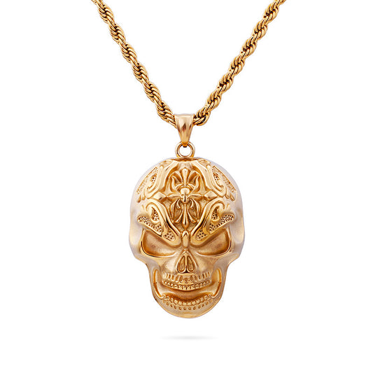 Skull Pendant Necklace for Men - European American Style Statement Jewelry
