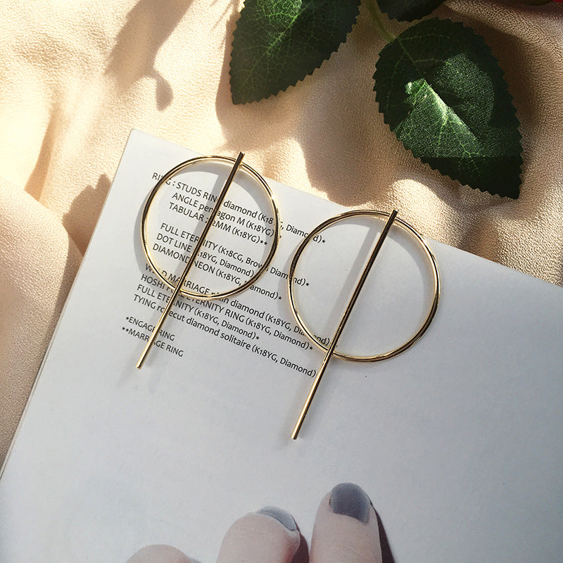 Fashion Forward Metal Drop Earrings - Vienna Verve Collection