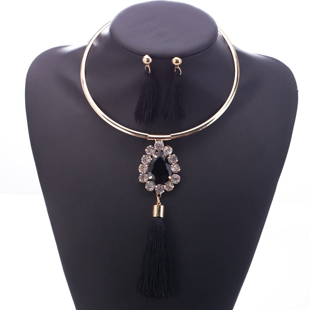 Exotic Savanna Rhythms Necklace and Earring Set