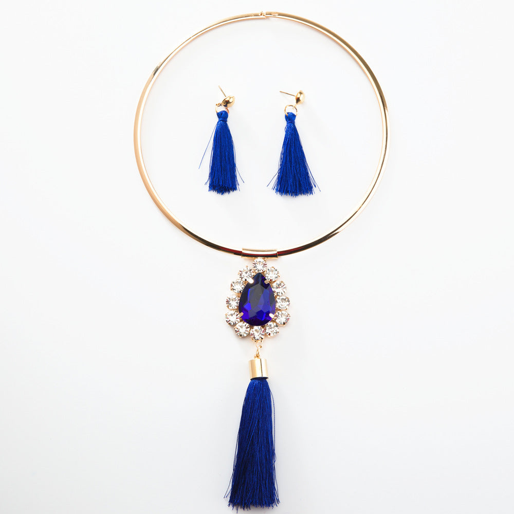 Exotic Savanna Rhythms Necklace and Earring Set