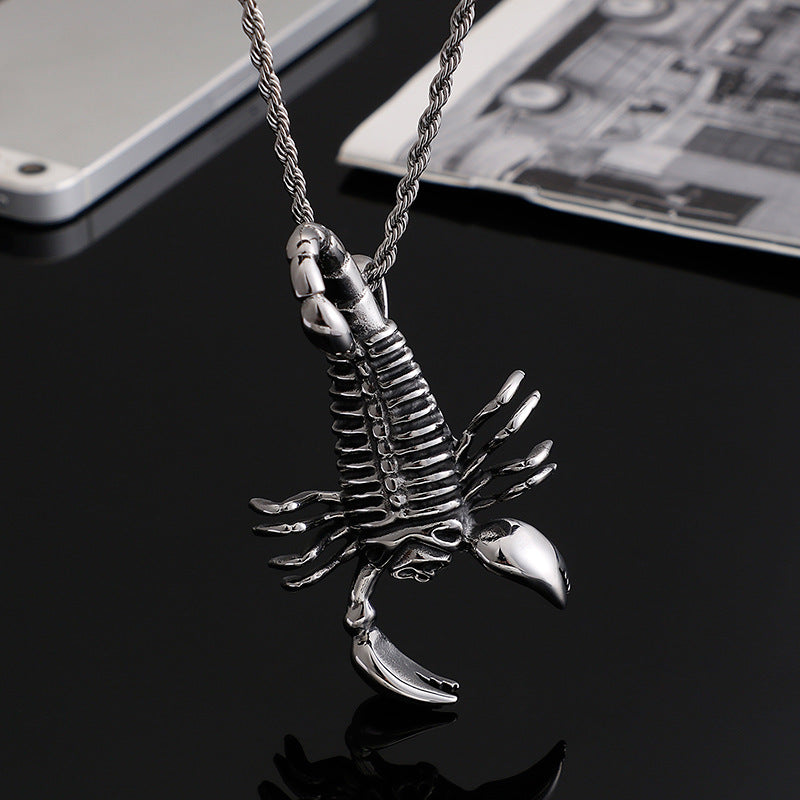 Scorpion Pendant Necklace for Men - Hip-Hop Style Jewelry