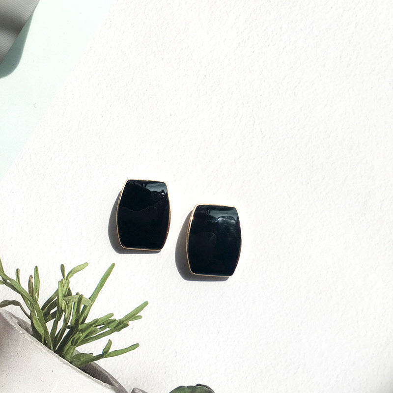 Elegance Embodied Alloy Stud Earrings featuring Korean-inspired Retro Designs