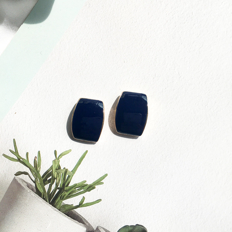 Elegance Embodied Alloy Stud Earrings featuring Korean-inspired Retro Designs