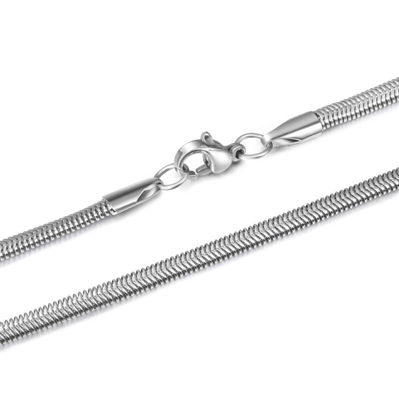 Snake Bone Collarbone Necklace Neck Chain – Men & Women With Chain