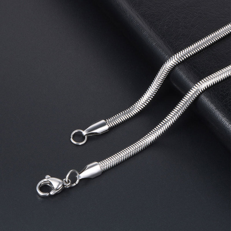 Snake Bone Collarbone Necklace Neck Chain – Men & Women With Chain