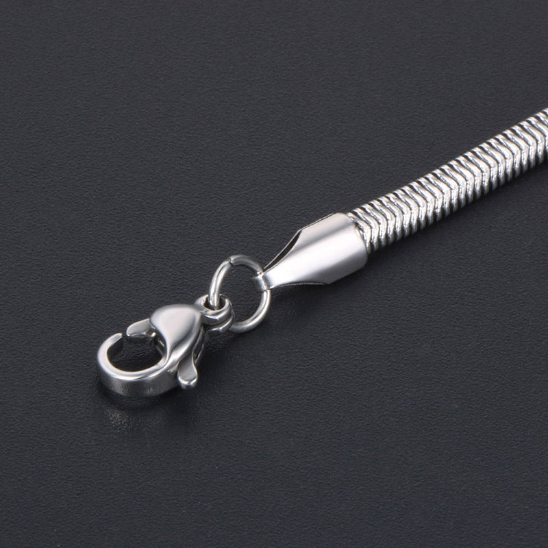 Snake Bone Collarbone Necklace Neck Chain – Men & Women With Chain