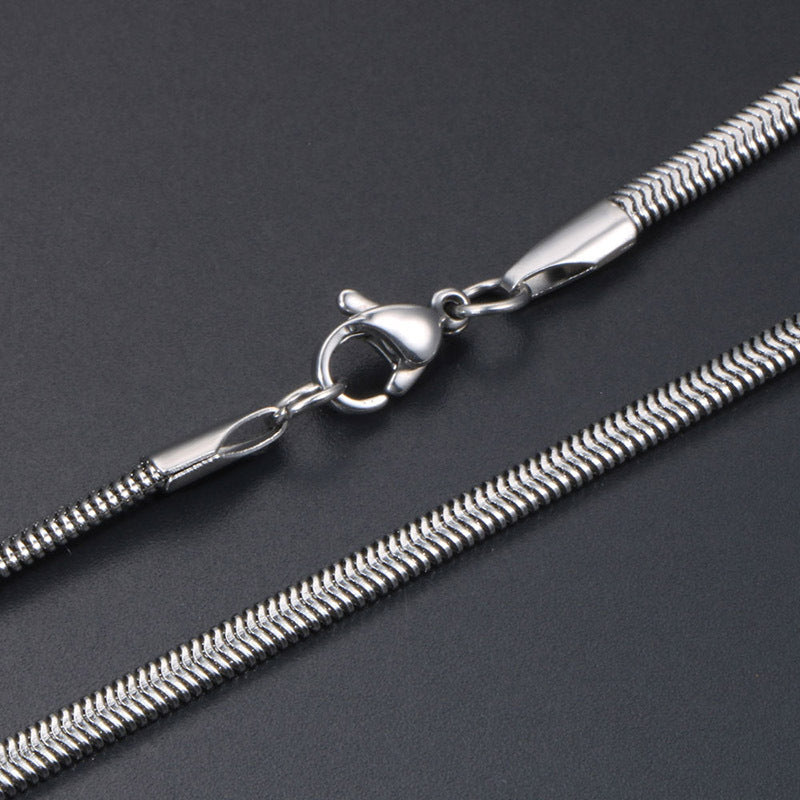 Snake Bone Collarbone Necklace Neck Chain – Men & Women With Chain