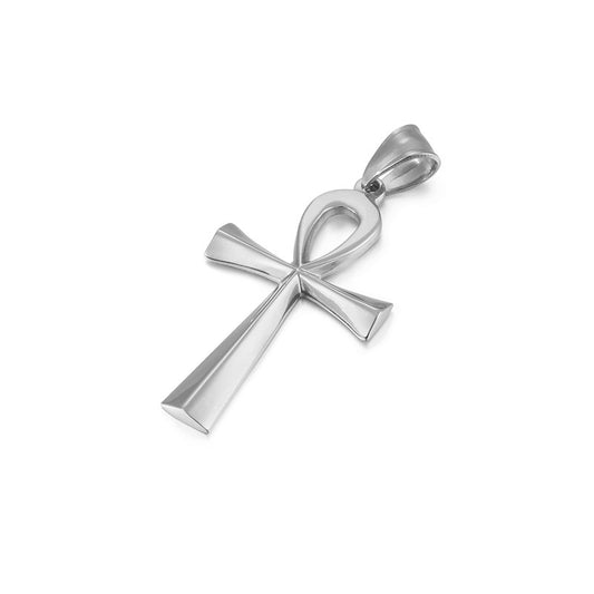 Ancient Egyptian Cross Stainless Steel Men's Amulet Pendant