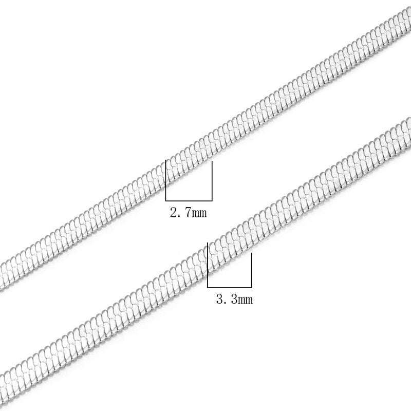 Bold Unisex Domineering Necklace - Premium Flat Blade Chain for Couples