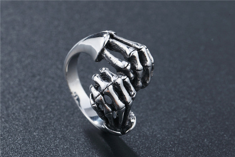 Titanium Steel Skull Ring