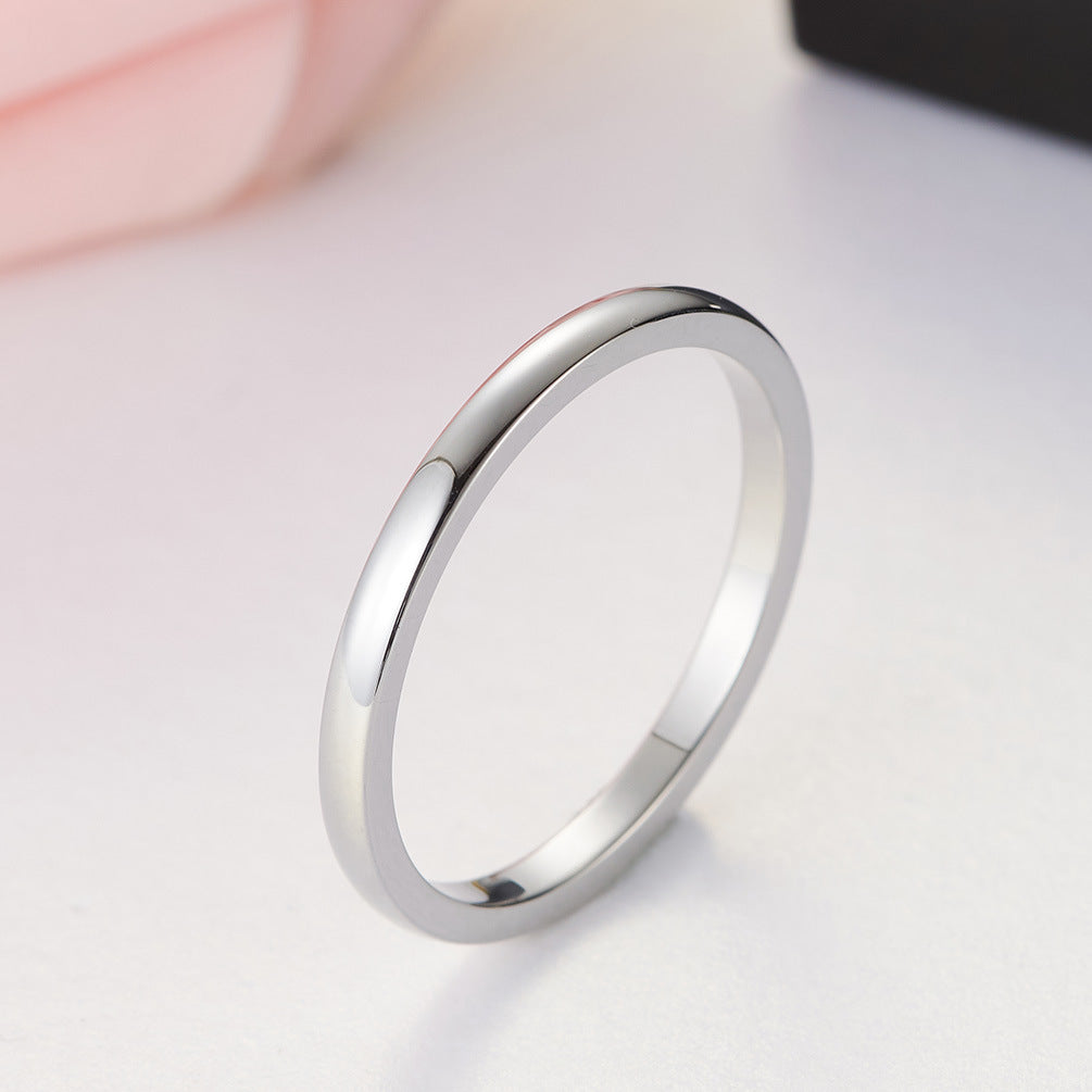 Women's Ring – Unisex Stainless Steel Rose Gold