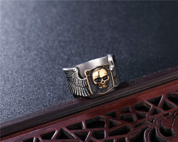 Titanium Steel Skull Ring