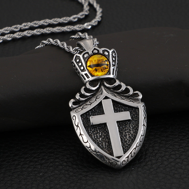 Guardian Spirit Titanium Steel Evil Eye Men's Pendant