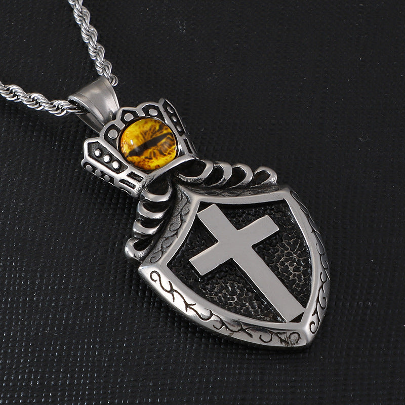 Guardian Spirit Titanium Steel Evil Eye Men's Pendant
