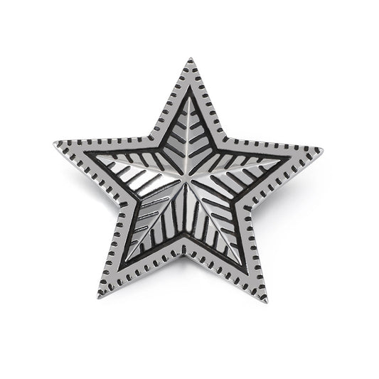 Lucky Star Stainless Steel Pendant in European and American Style