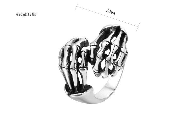 Titanium Steel Skull Ring