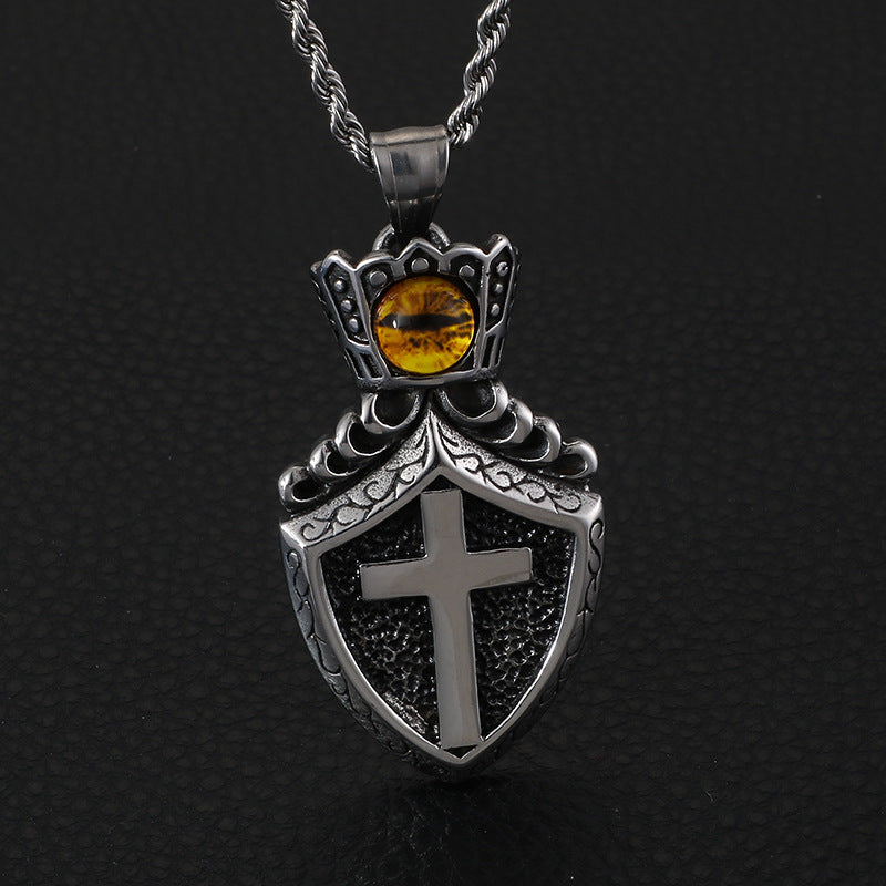Guardian Spirit Titanium Steel Evil Eye Men's Pendant