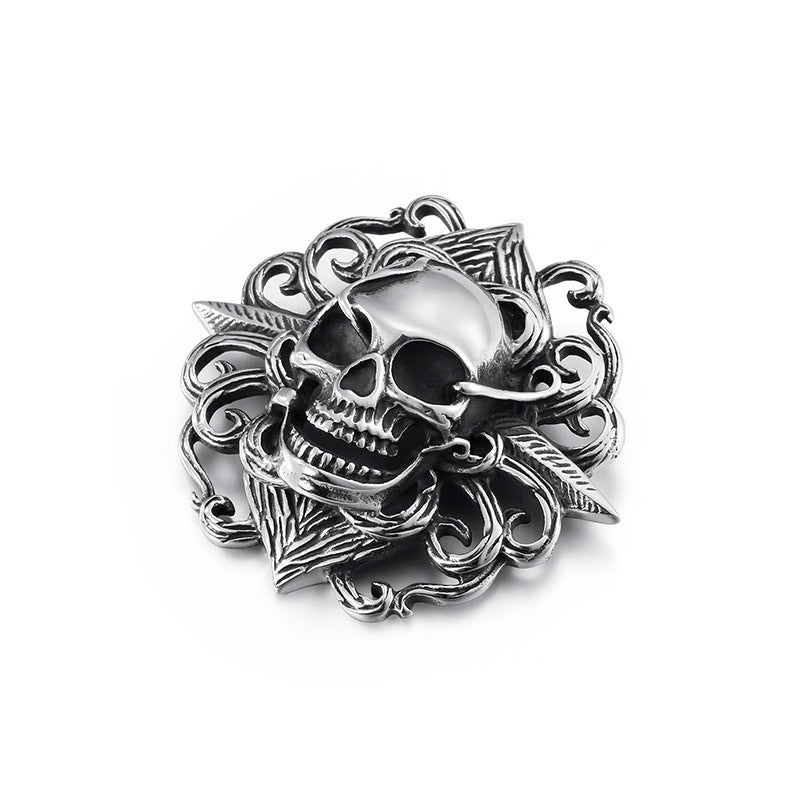 Rebel Skull Stainless Steel Pendant for Men