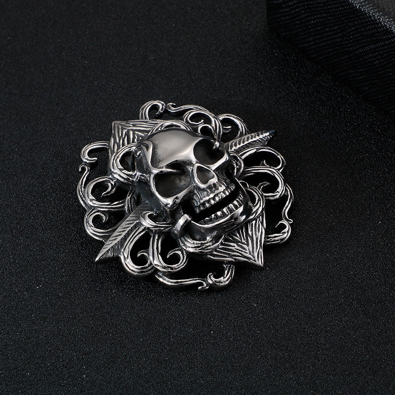Rebel Skull Stainless Steel Pendant for Men
