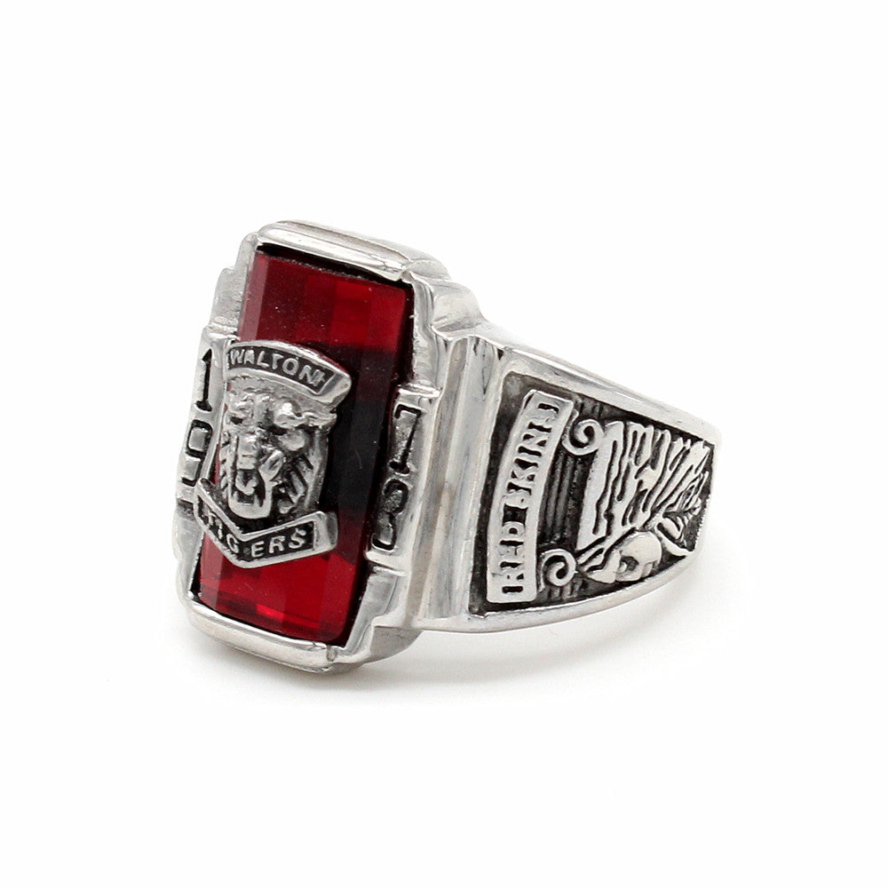 Planderful Titanium Steel Ring 20mm Walton Tiger Head Unisex Statement Jewelry For Men And Women