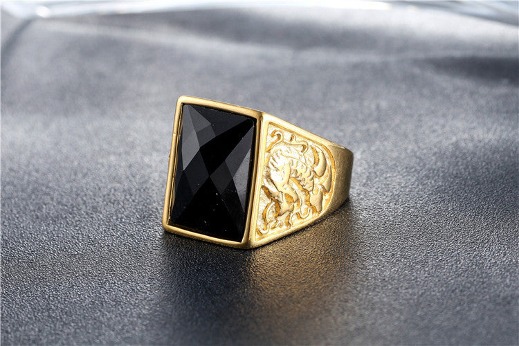 Dragon Phoenix Zircon Ring For Men And Women Titanium Steel Unisex Protection Jewelry By Planderful Everyday Genie