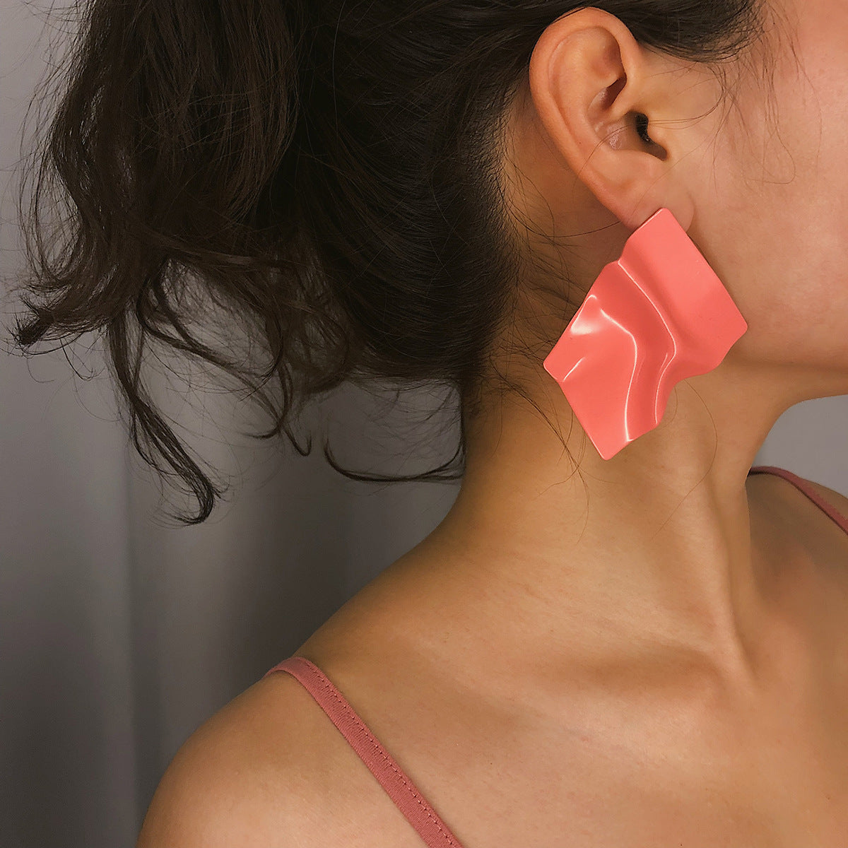 Geometric Color Painted Earrings - Vienna Verve Collection