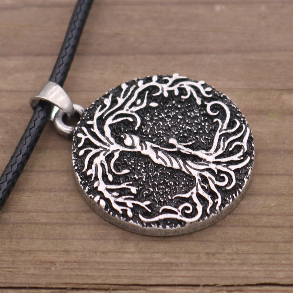 Norse Legacy Metal Tree of Life Necklace - Unique Gift for Men