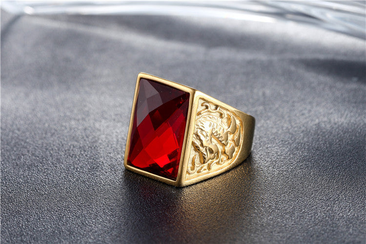 Dragon Phoenix Zircon Ring For Men And Women Titanium Steel Unisex Protection Jewelry By Planderful Everyday Genie