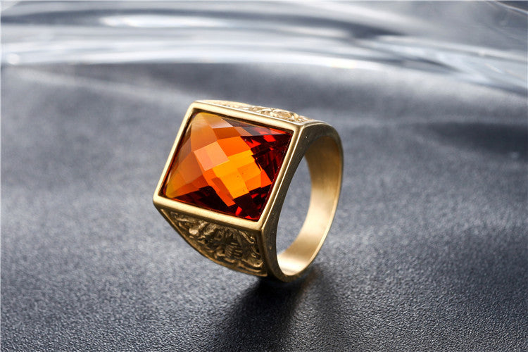 Dragon Phoenix Zircon Ring For Men And Women Titanium Steel Unisex Protection Jewelry By Planderful Everyday Genie