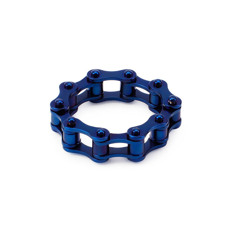 Titanium Steel, Locomotive Men's Chain Ring Stainless Steel