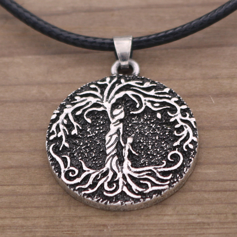 Norse Legacy Metal Tree of Life Necklace - Unique Gift for Men