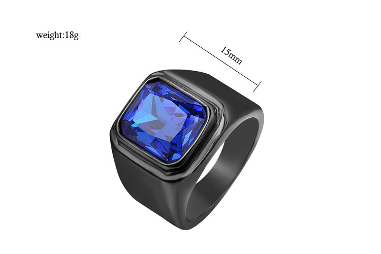 Planderful Zircon Titanium Steel Ring For Men And Women Unisex Smooth Surface Protection Statement