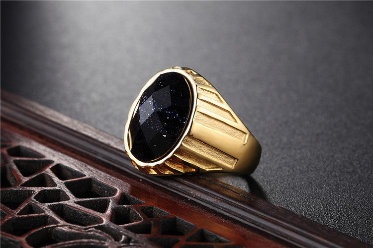 Planderful Titanium Steel Ring For Women And Men Unisex Minimalist Shield Protection Statement