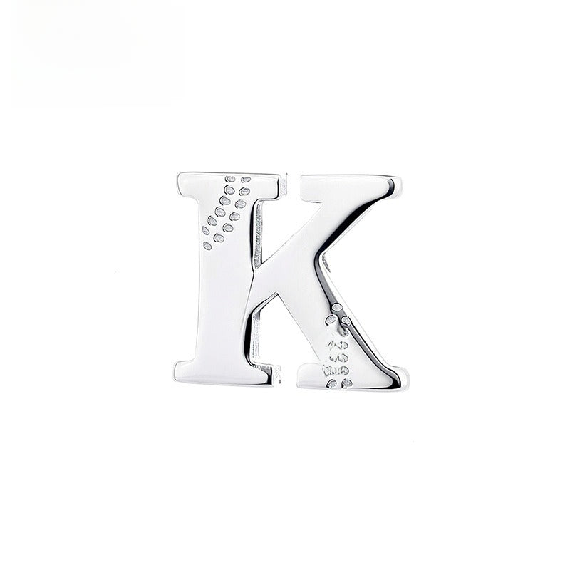 Glossy Letter Stainless Steel Pendant Necklace