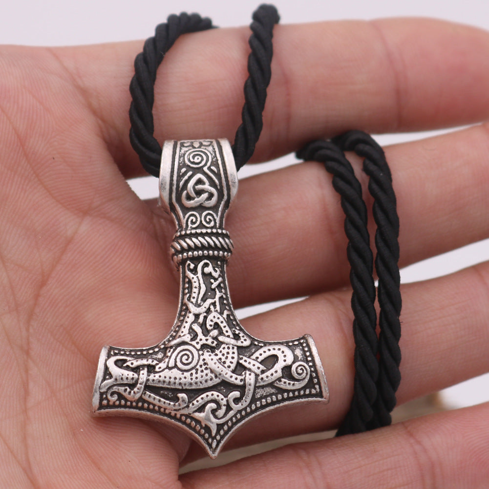 Mighty Viking Thor Hammer Necklace - Norse Legacy Collection