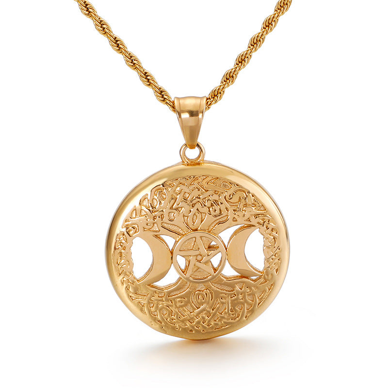 Viking Tree of Life Titanium Steel Pendant for Men