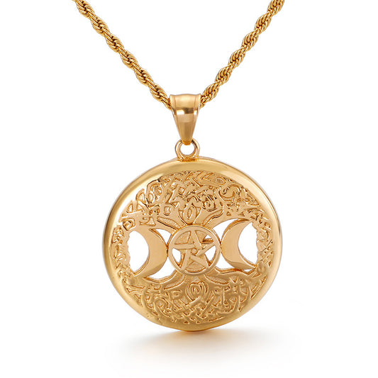 Viking Tree of Life Titanium Steel Pendant for Men