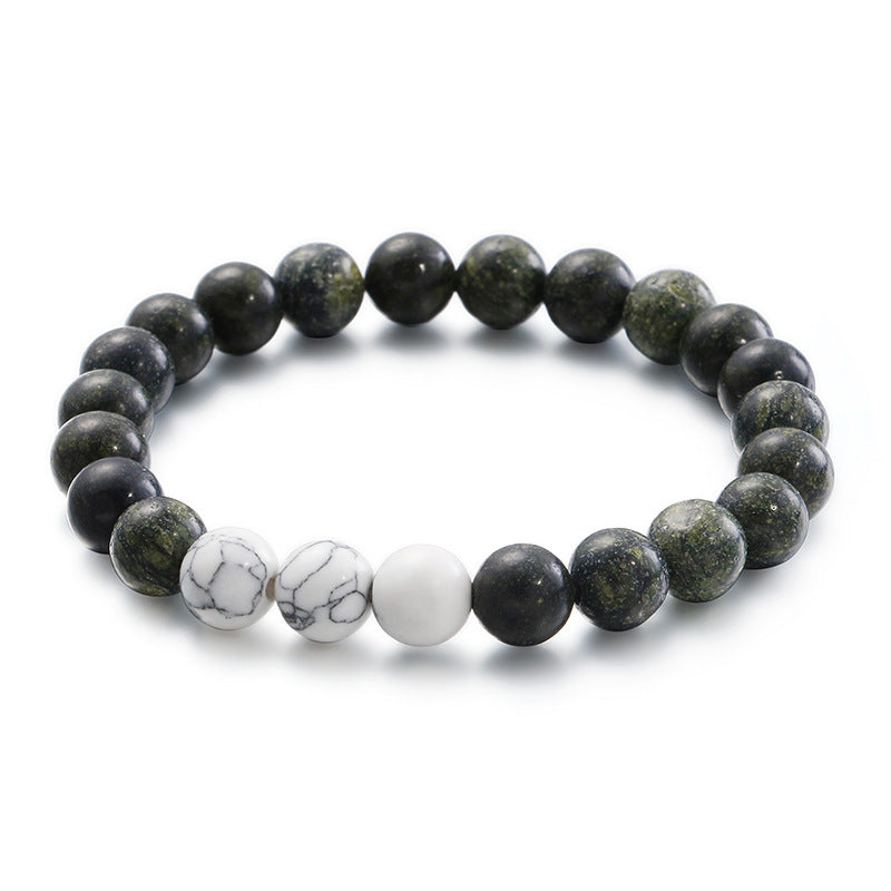 Men's Matte Turquoise 8mm Bead Bracelet - Planderful Everyday Genie Collection