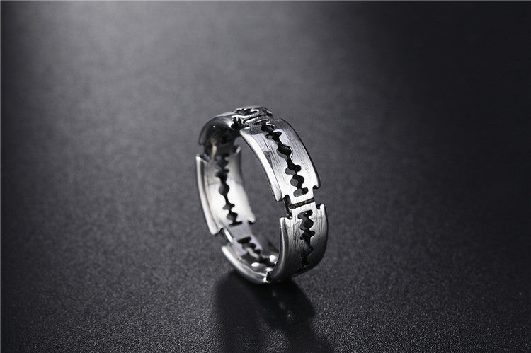European and American Fashion Retro Titanium Steel Men's Ring - Wholesale Foreign Trade Jewelry