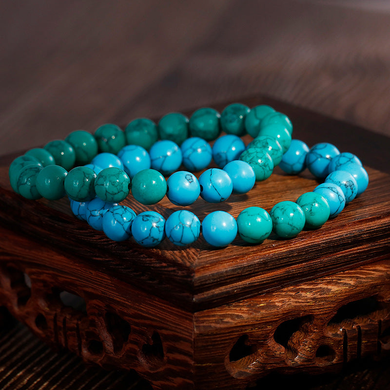 Men's Stylish Turquoise Beaded Bracelet - Direct from Factory