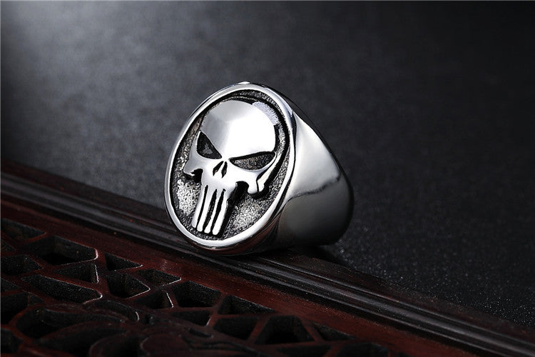 Skull Titanium Steel Ring