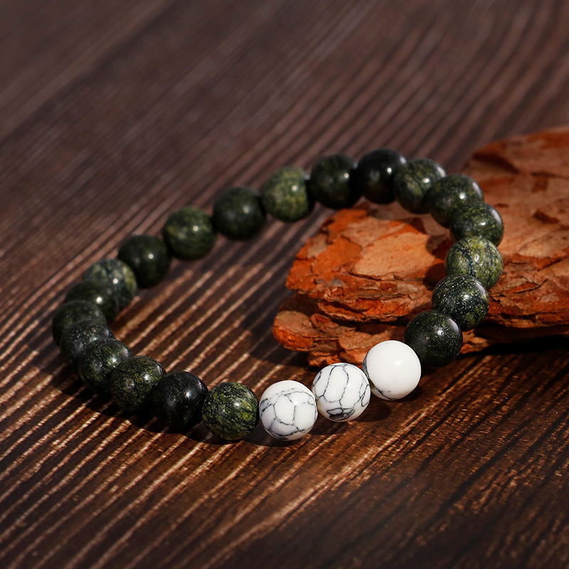 Men's Matte Turquoise 8mm Bead Bracelet - Planderful Everyday Genie Collection