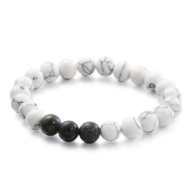 Men's Matte Turquoise 8mm Bead Bracelet - Planderful Everyday Genie Collection